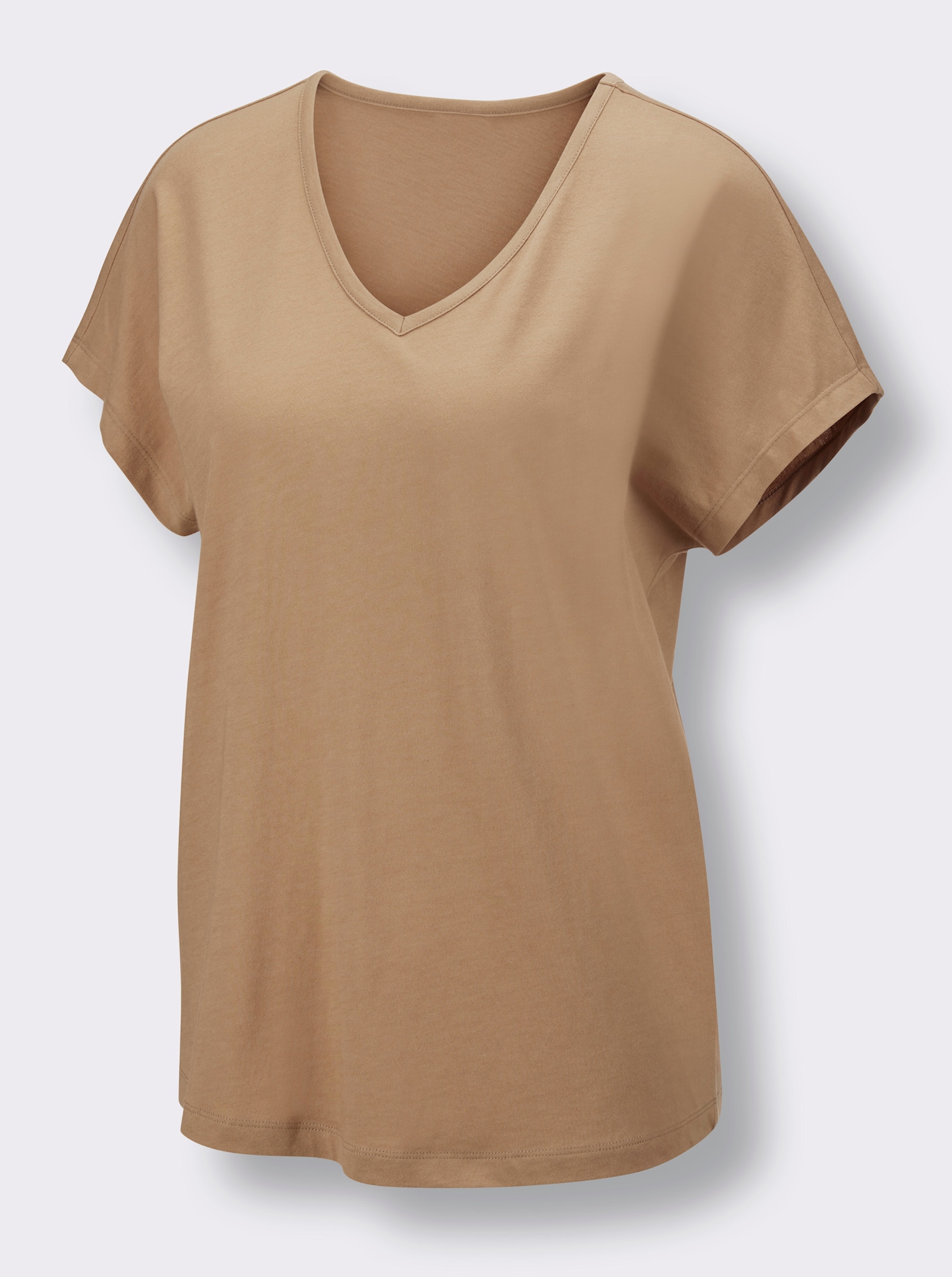 wäschepur Shorty mit Grafik-Dessin - camel-schwarz-bedruckt