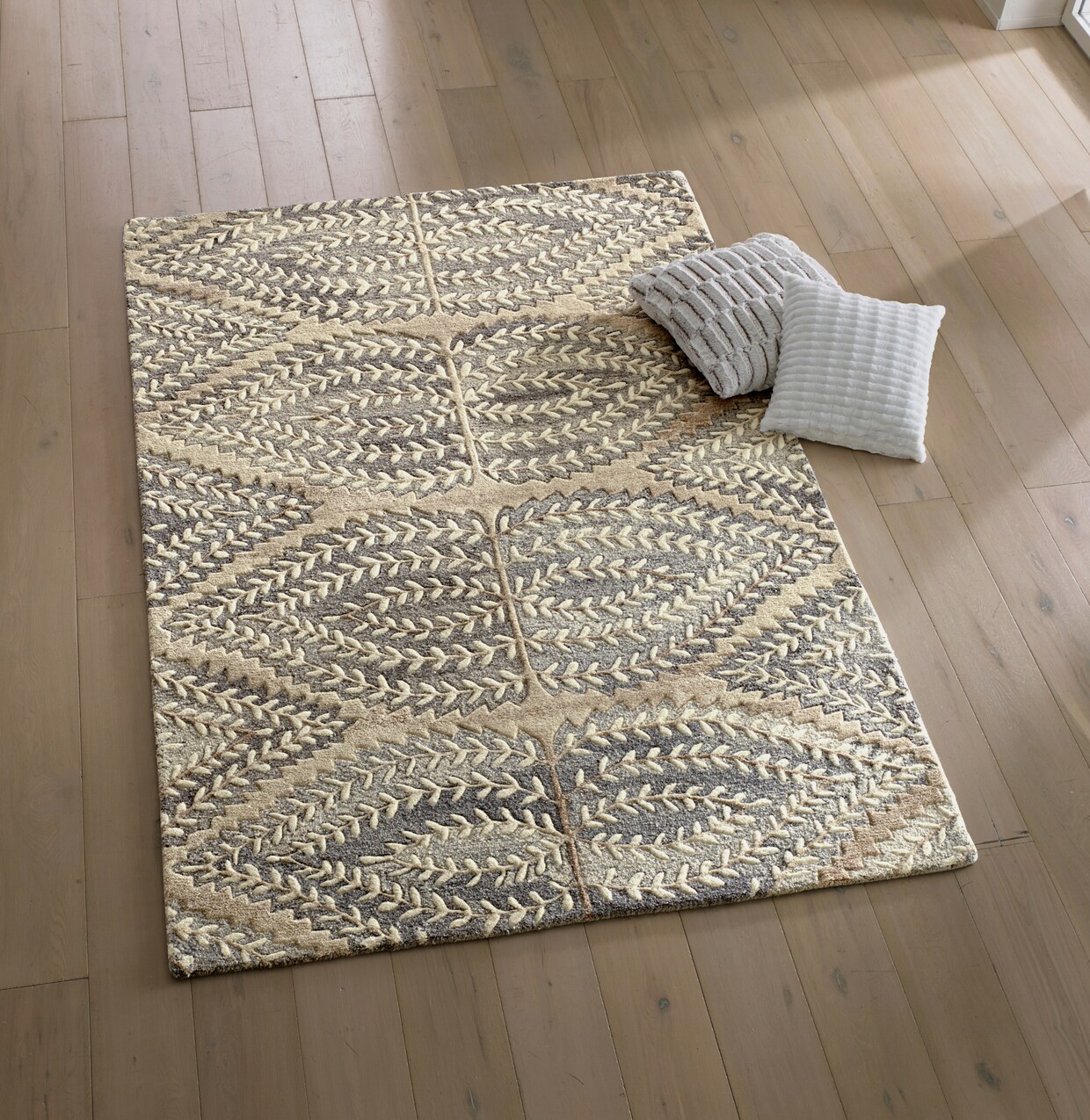 heine home Hoogpolig tapijt - grijs/beige