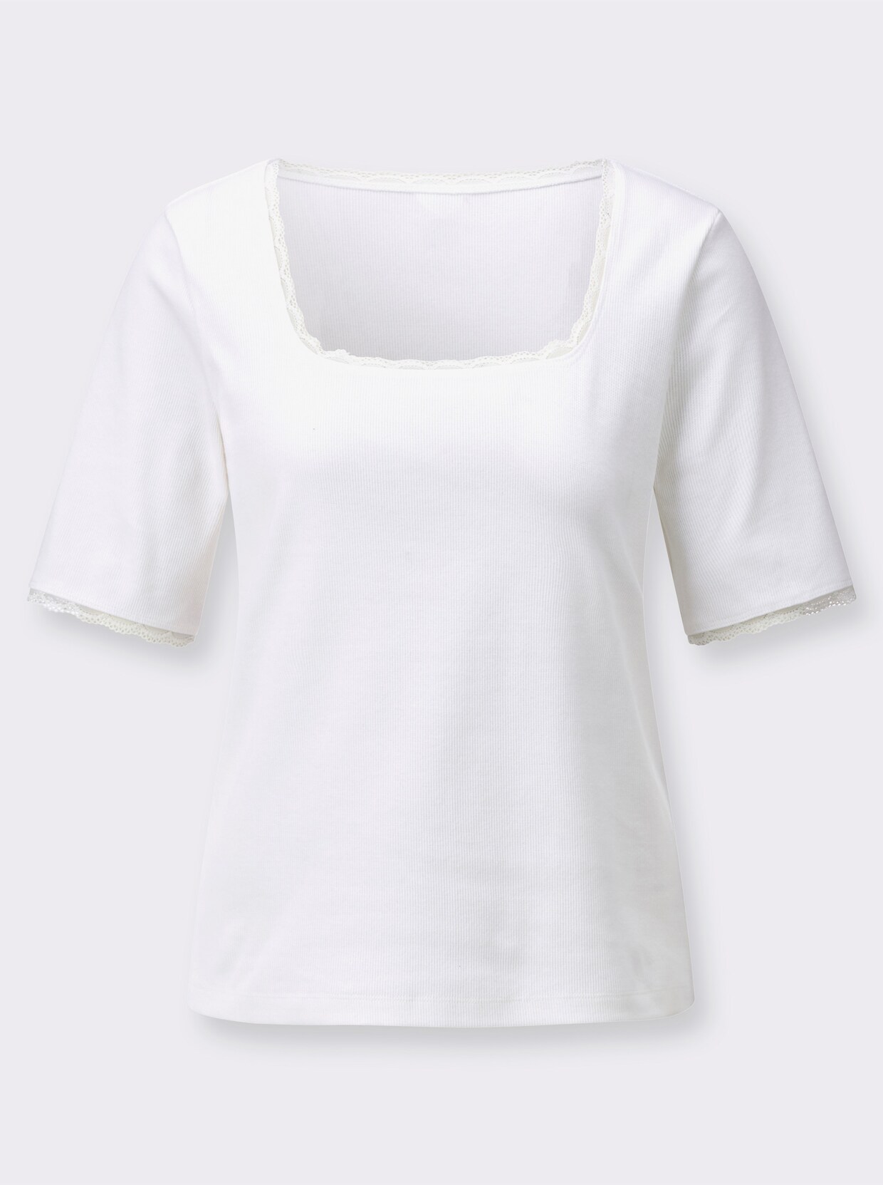 Spitzenshirt - ecru