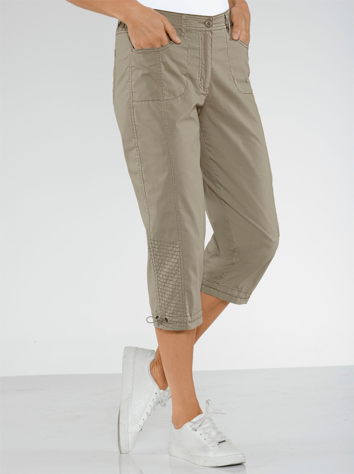 Capri kalhoty - taupe