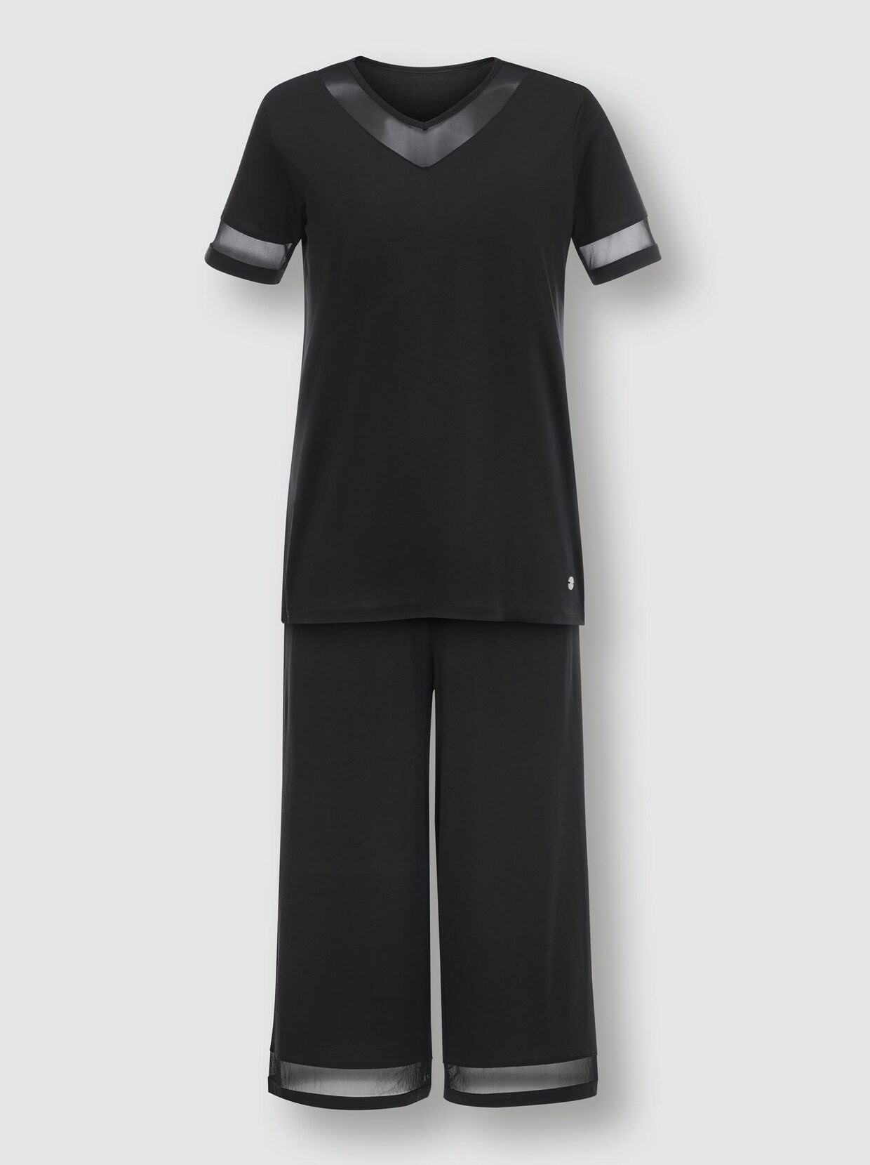 Creation L Premium Lyocell-Baumwoll-Schlafanzug - schwarz