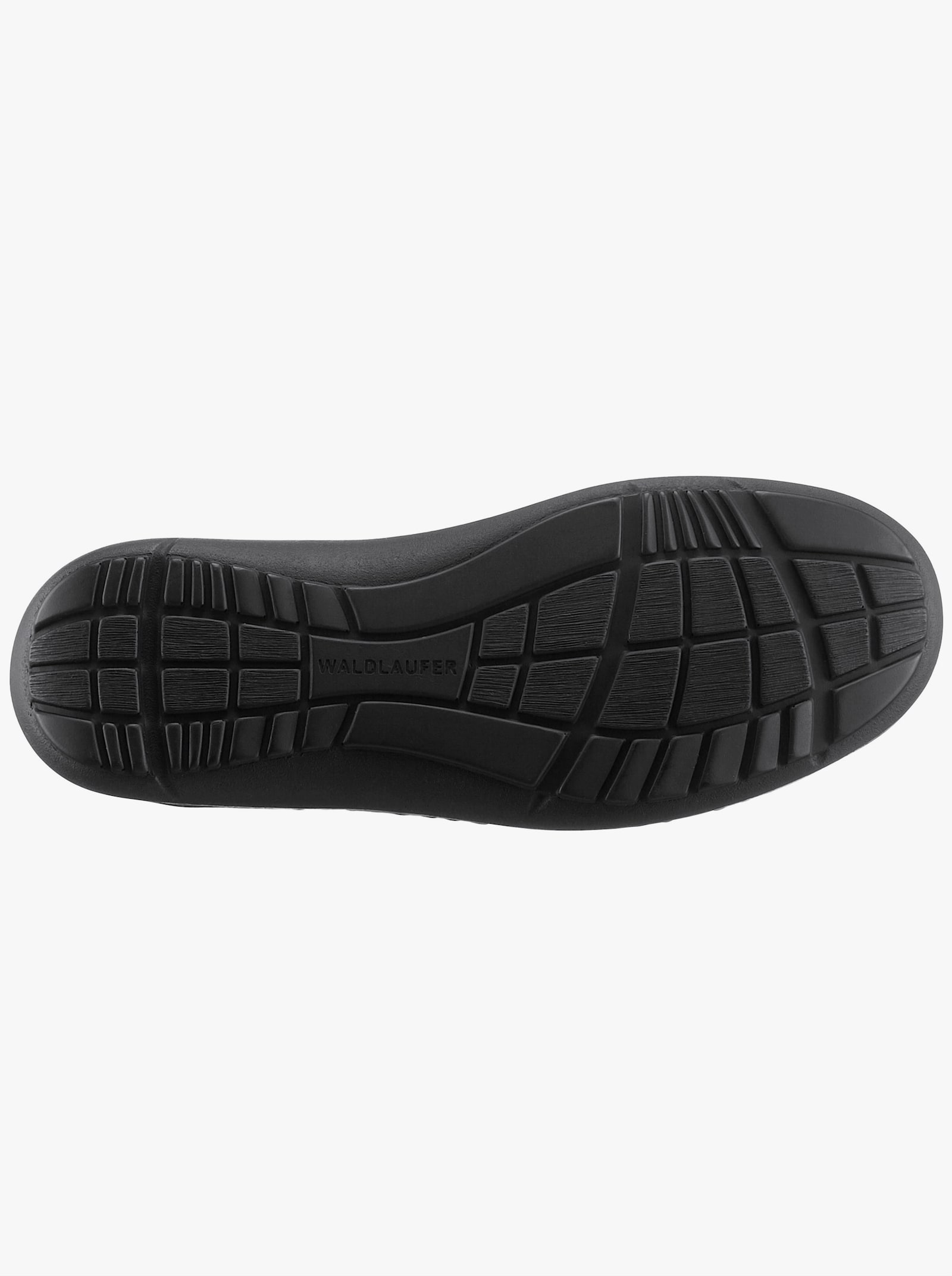 Waldläufer Slipper mit Leder-Fussbett - schwarz