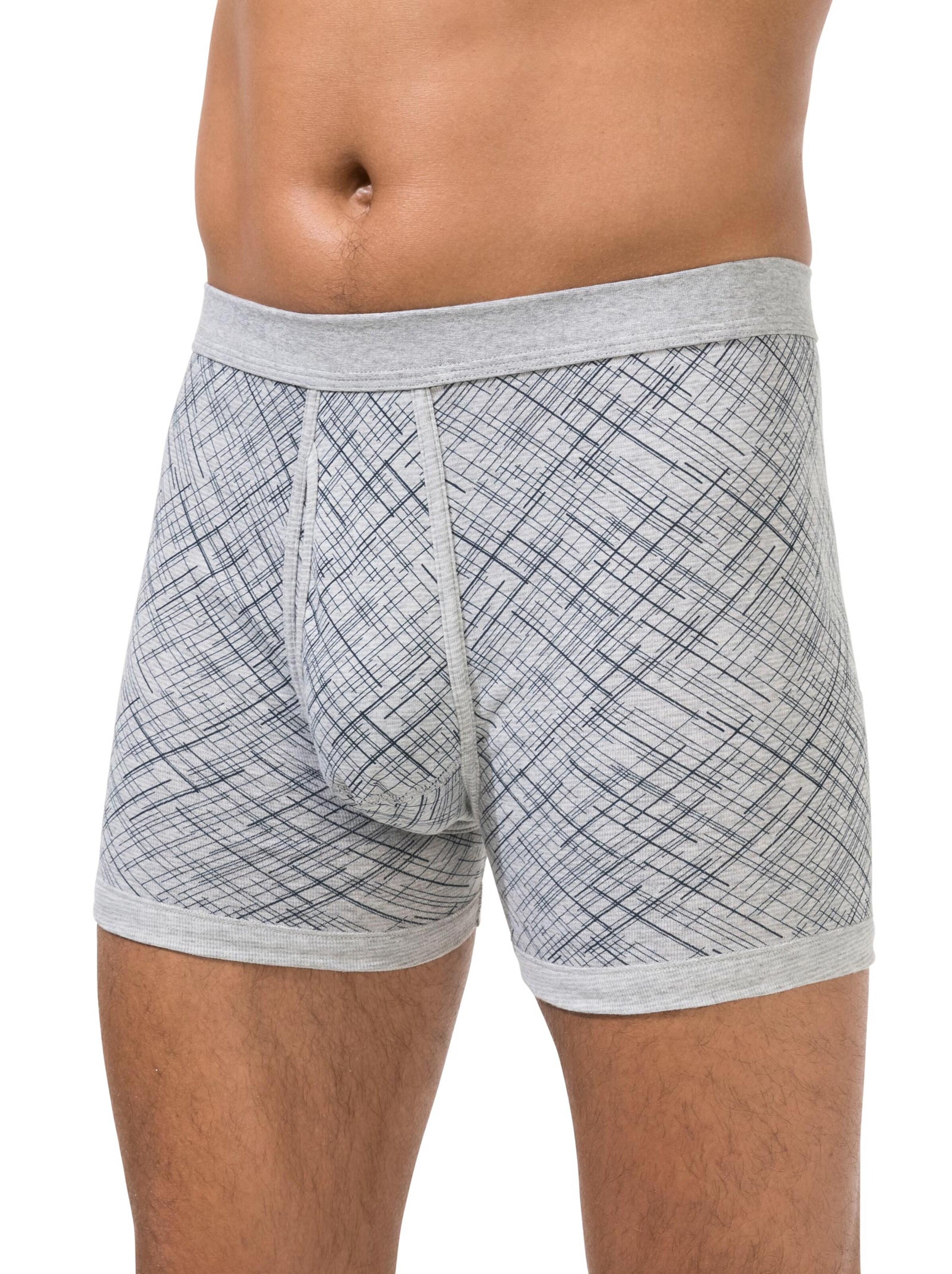 Schlüpfer - hellgrau-bedruckt