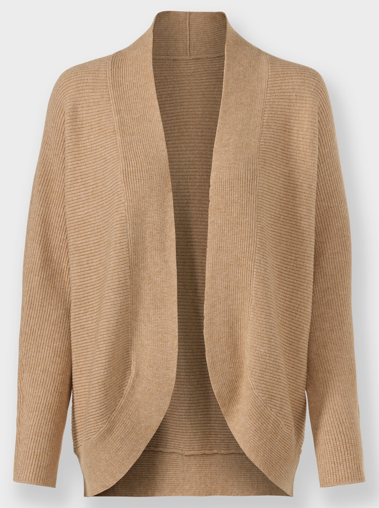 Strickjacke - camel-meliert