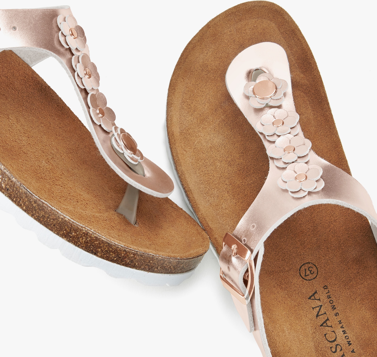 LASCANA Zehentrenner - roségoldfarben