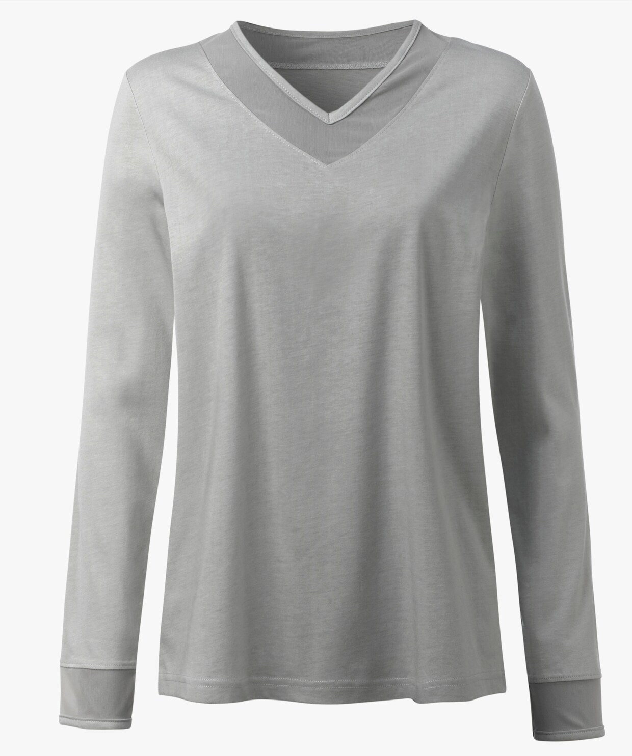 wäschepur Schlafanzug-Shirt - silbergrau