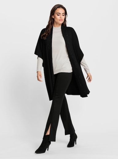 heine Veste longue en tricot - noir