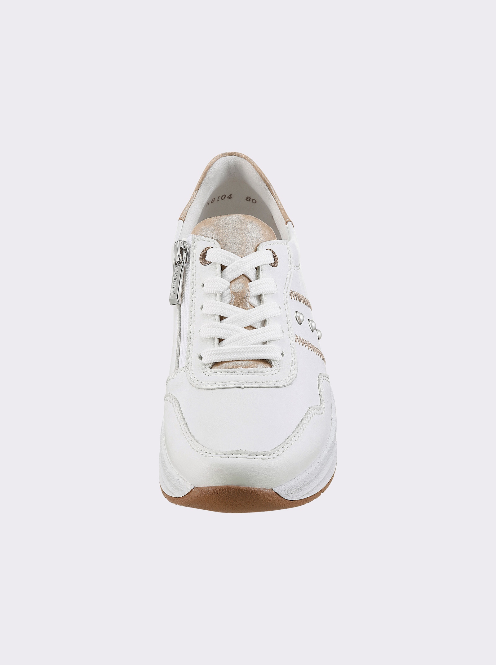 Rieker Keilsneaker mit Ziersteinchen - weiß