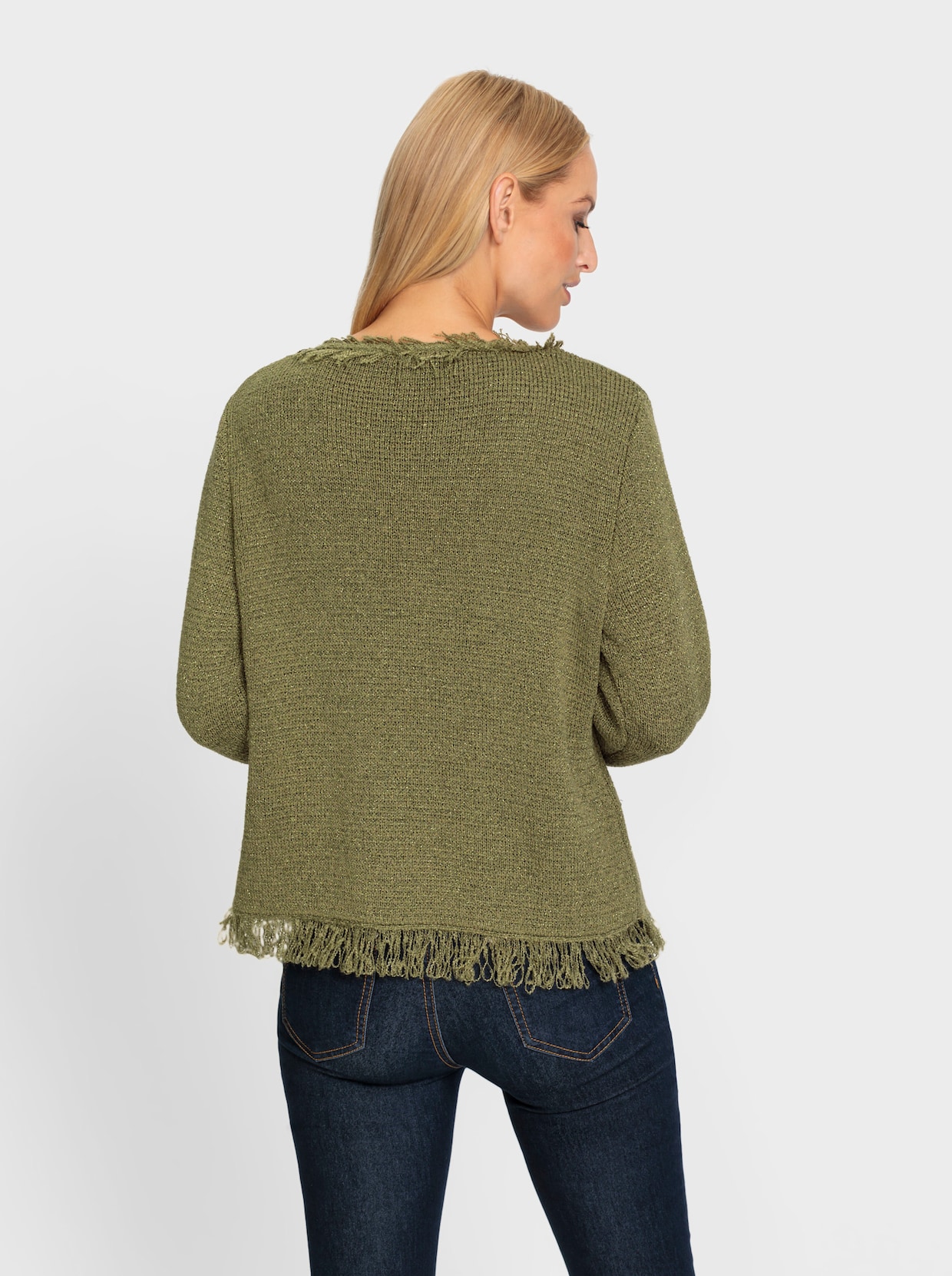 heine Cardigan - oliv