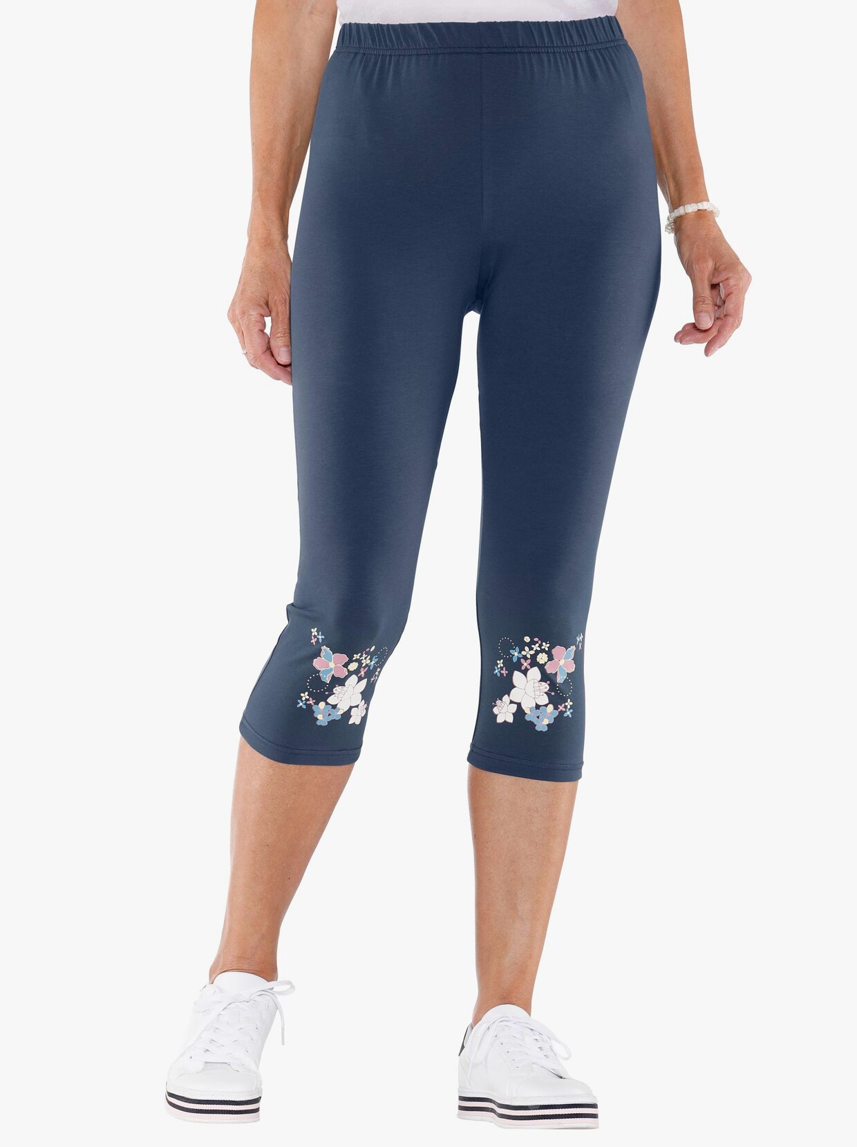 Caprilegging - donkerblauw