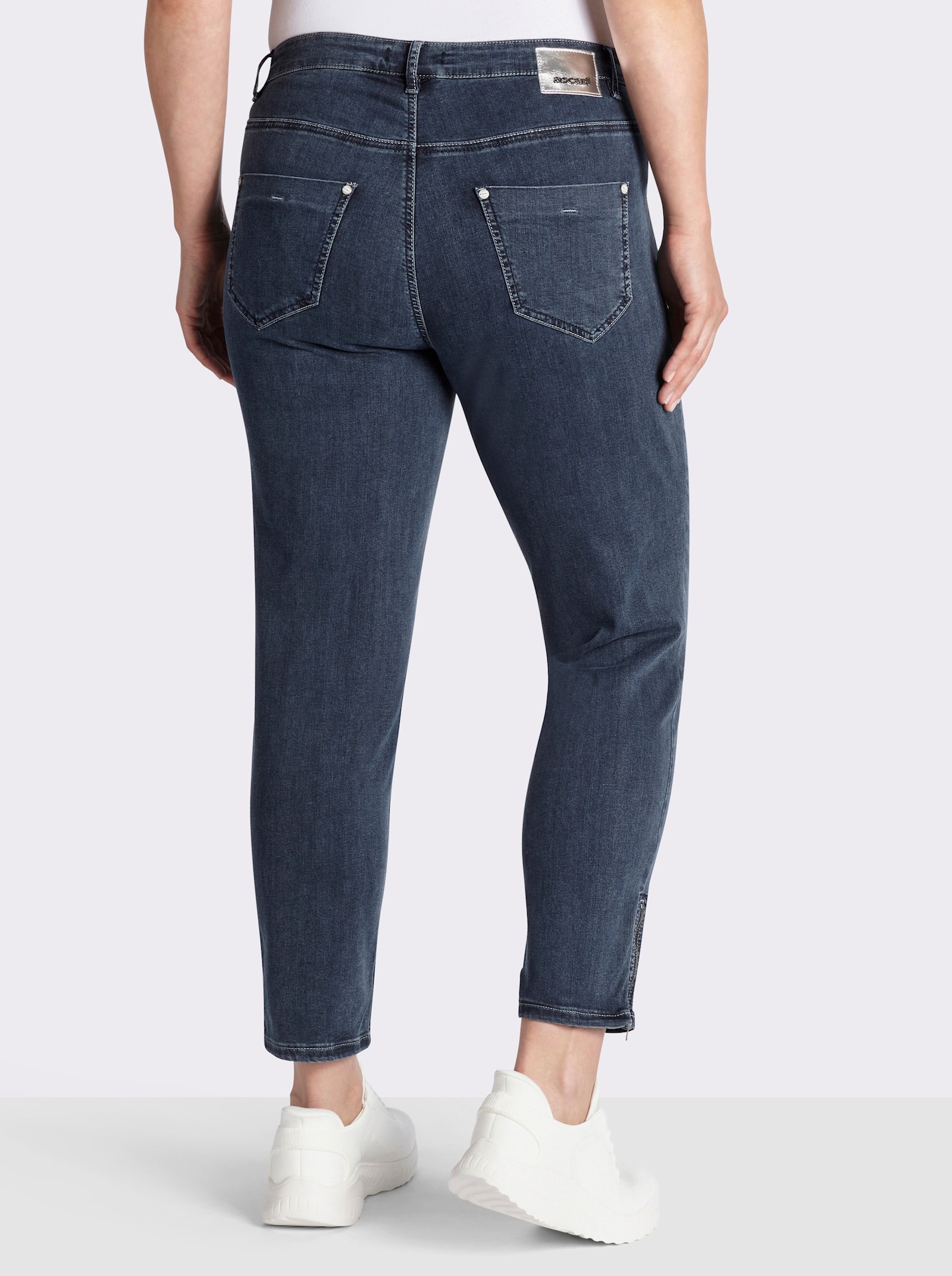 Ascari Stretch-Jeans mit Bauch-weg-Effekt - blue-black