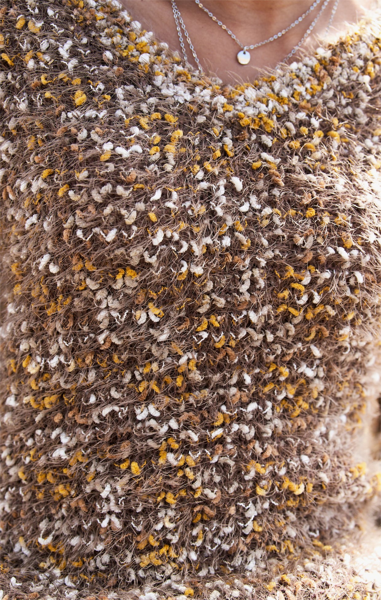 heine Pull en tricot - marron-ocre chiné
