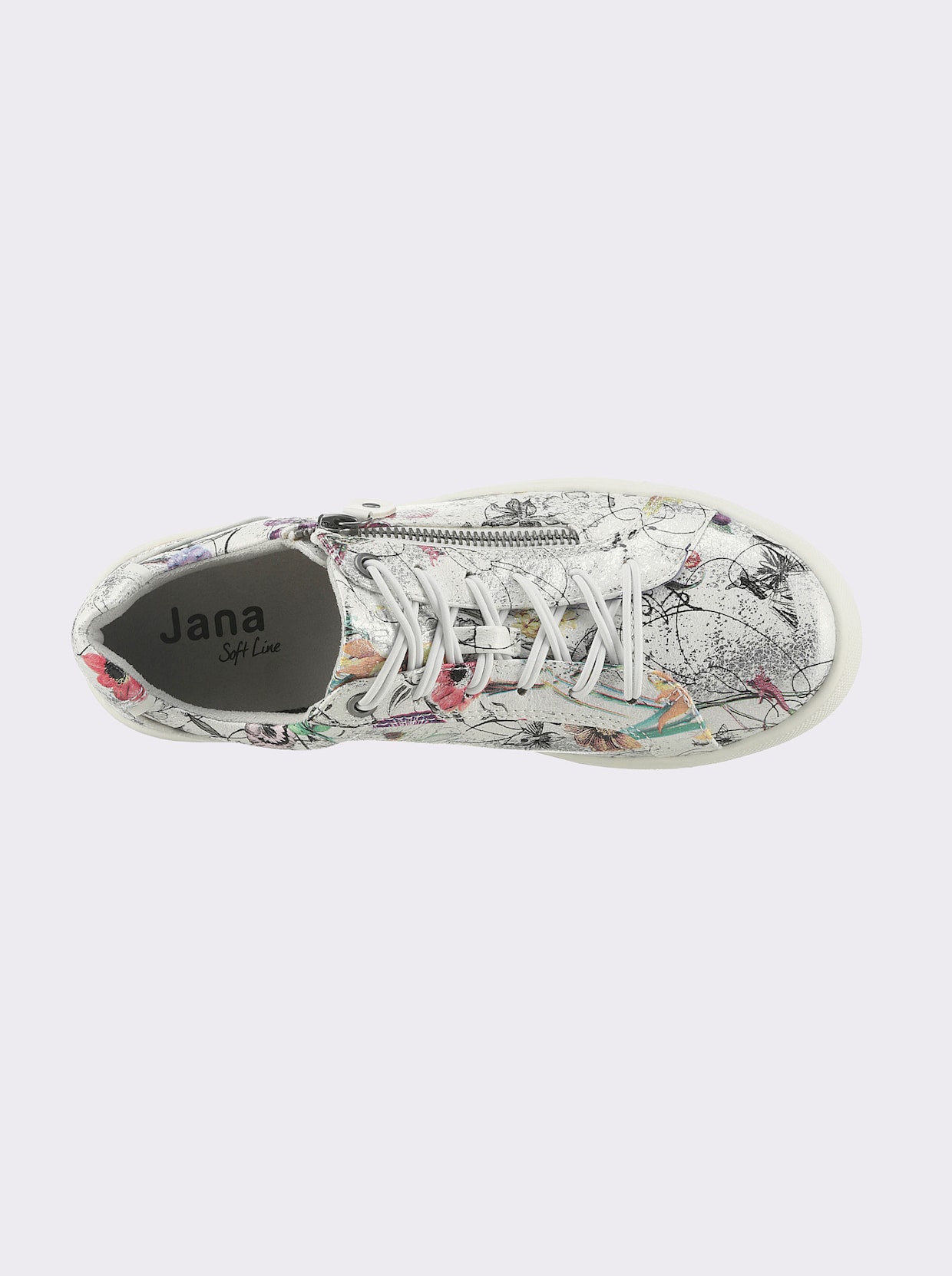 Jana Sneaker - weiß-bunt