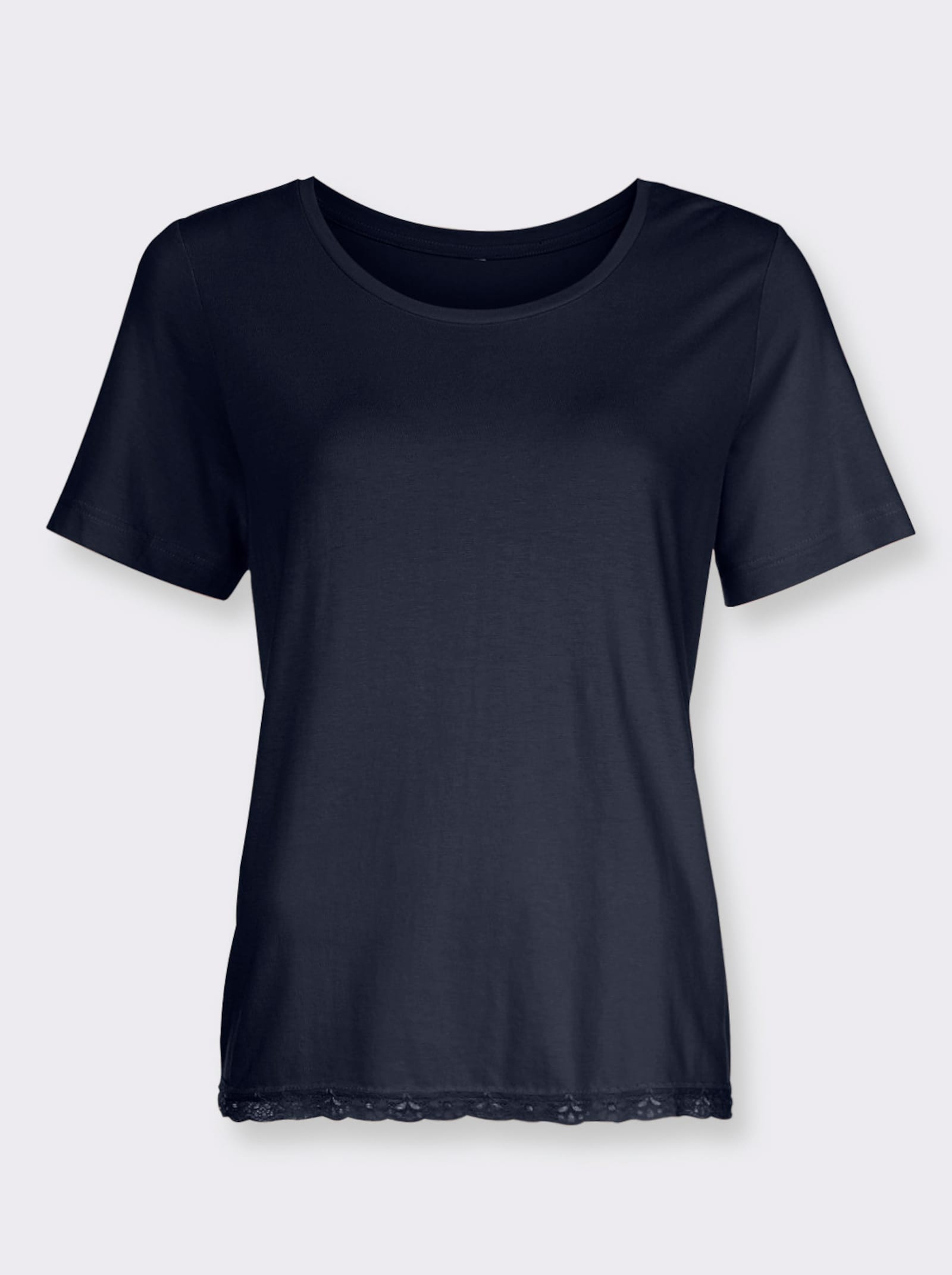 wäschepur Schlafanzug-Shirt - marine