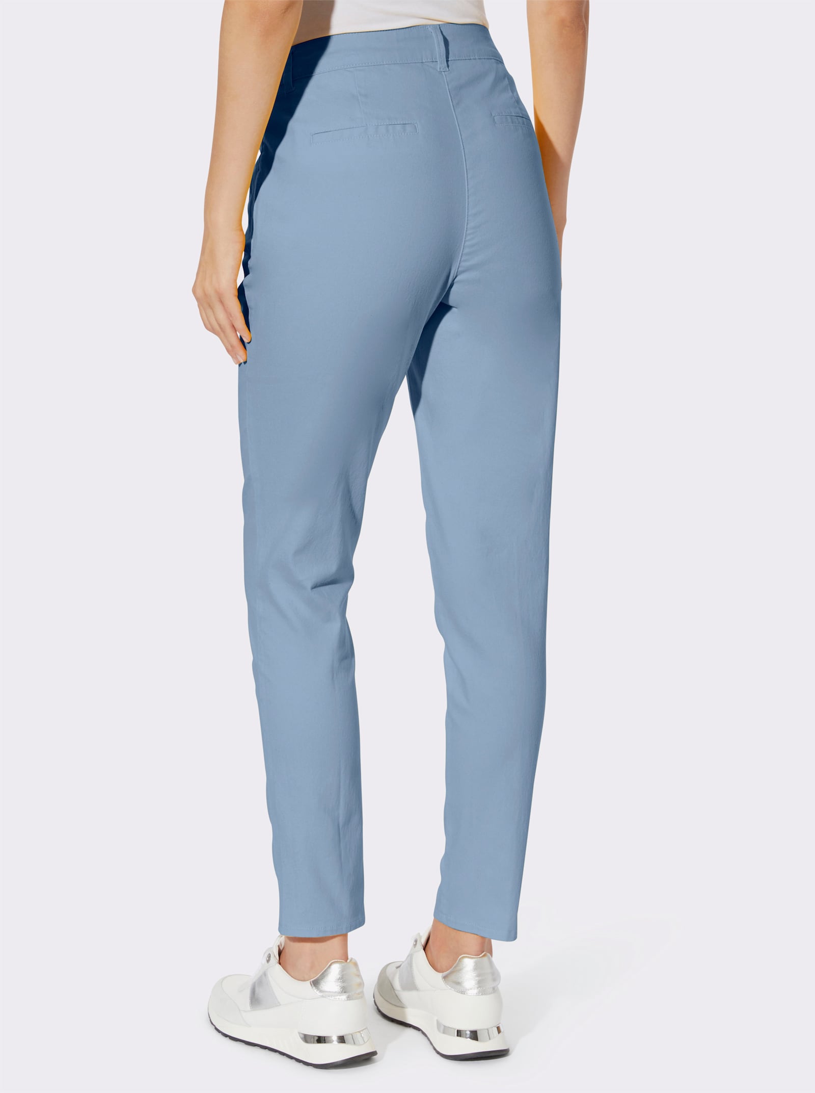 heine Röhrenhose mit Bügelfalten - bleu