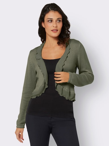 Bolero in Strick-Qualität - khaki
