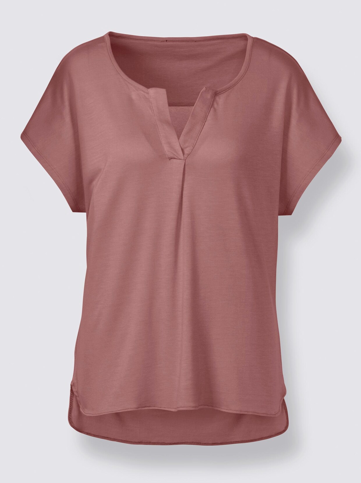 Creation L Premium Shirt van modal en zijde - rozenkwarts