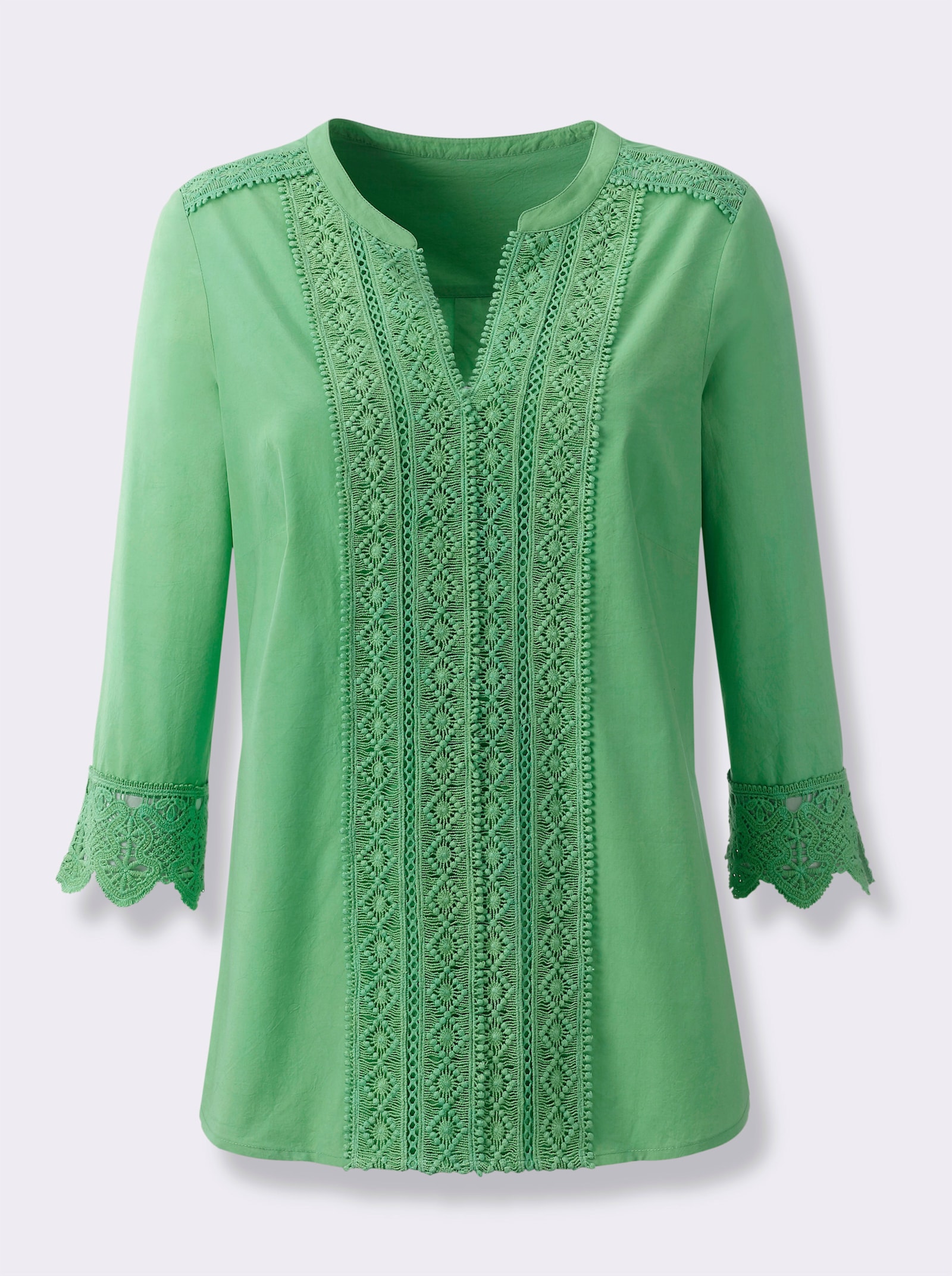 Halenka s krajkou - jablková