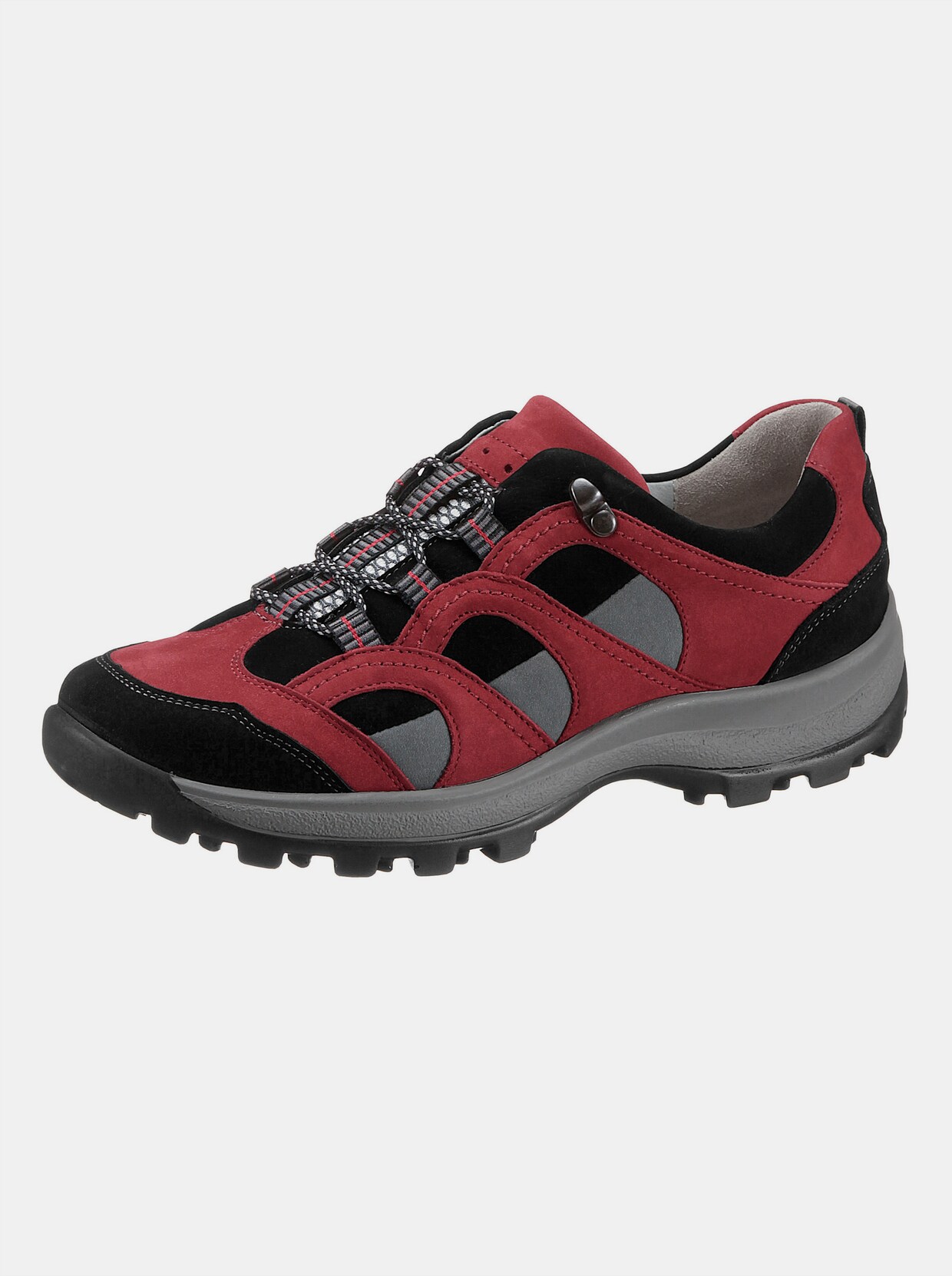 Waldläufer Chaussures à lacets - rouge-noir