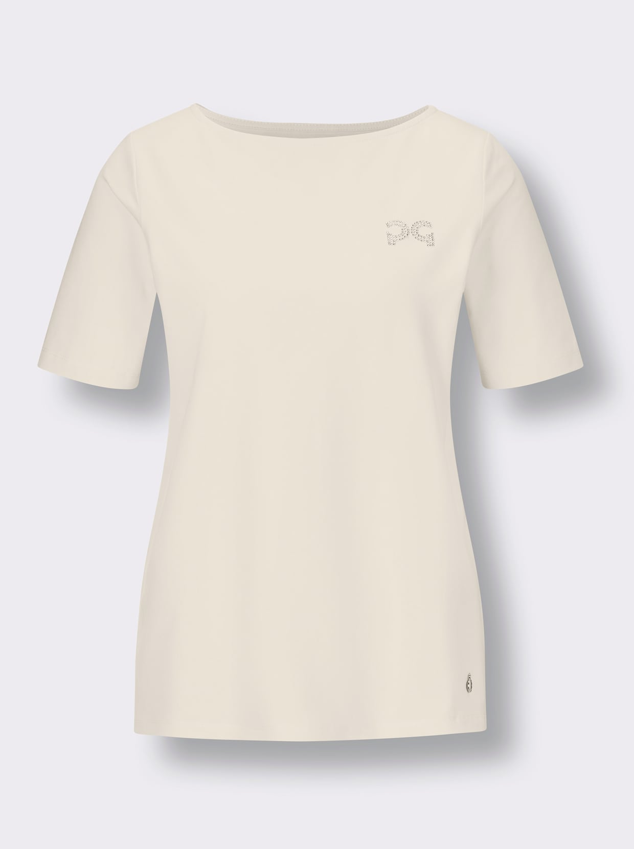 CREATION L PREMIUM Rundhalsshirt - champagner