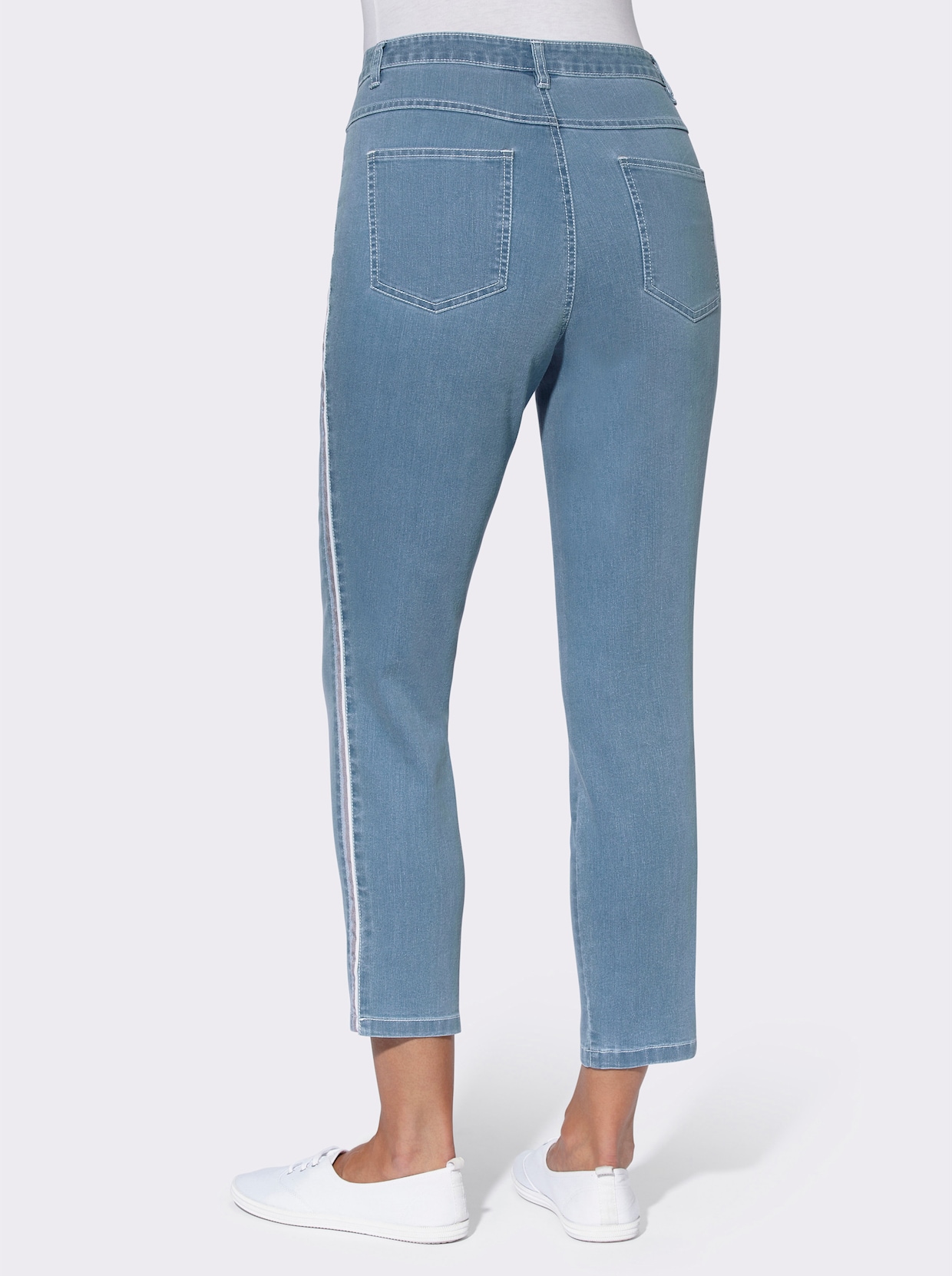 Ankle jeans - blue-bleached