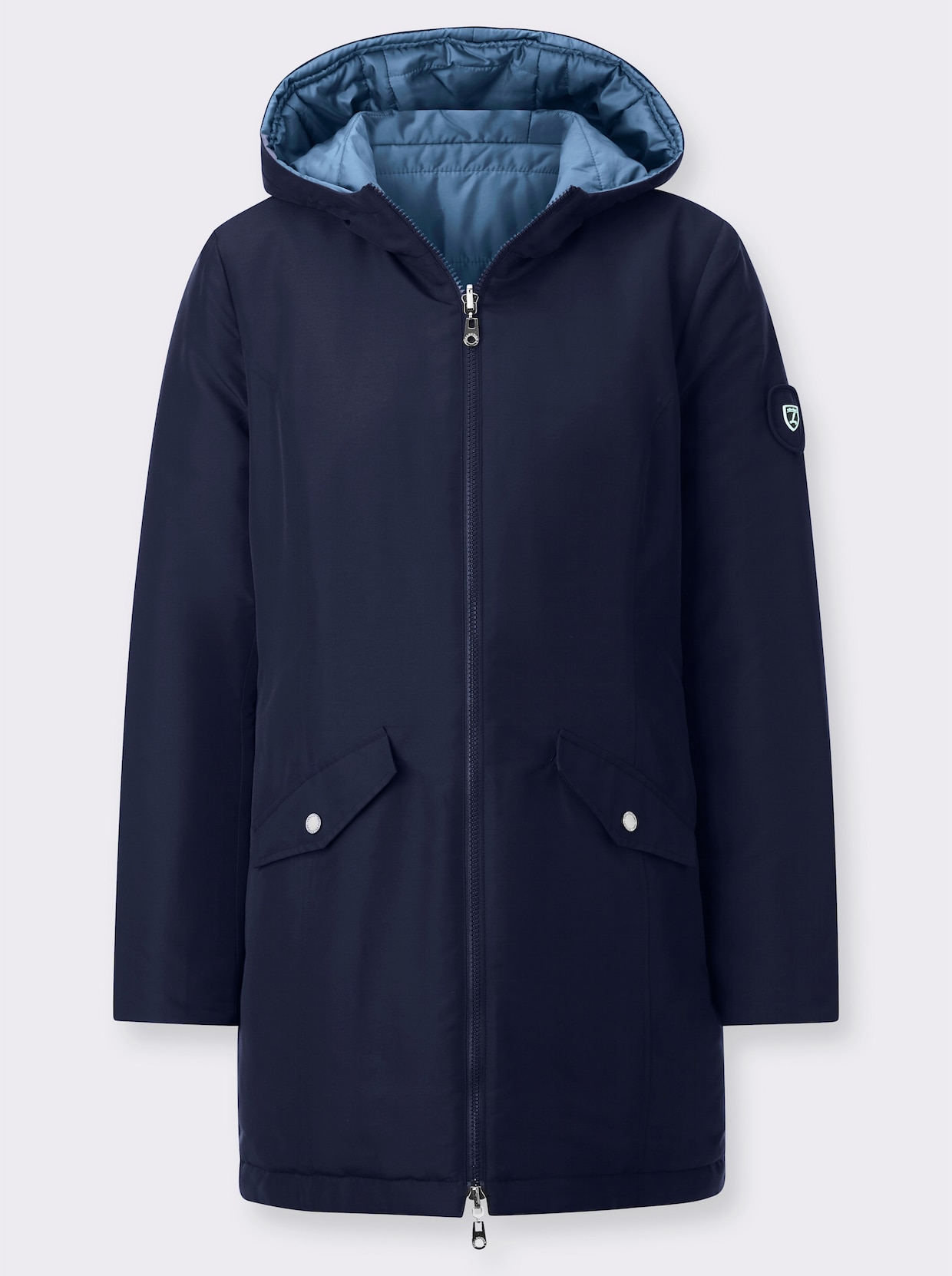 Wendejacke - marine-mittelblau