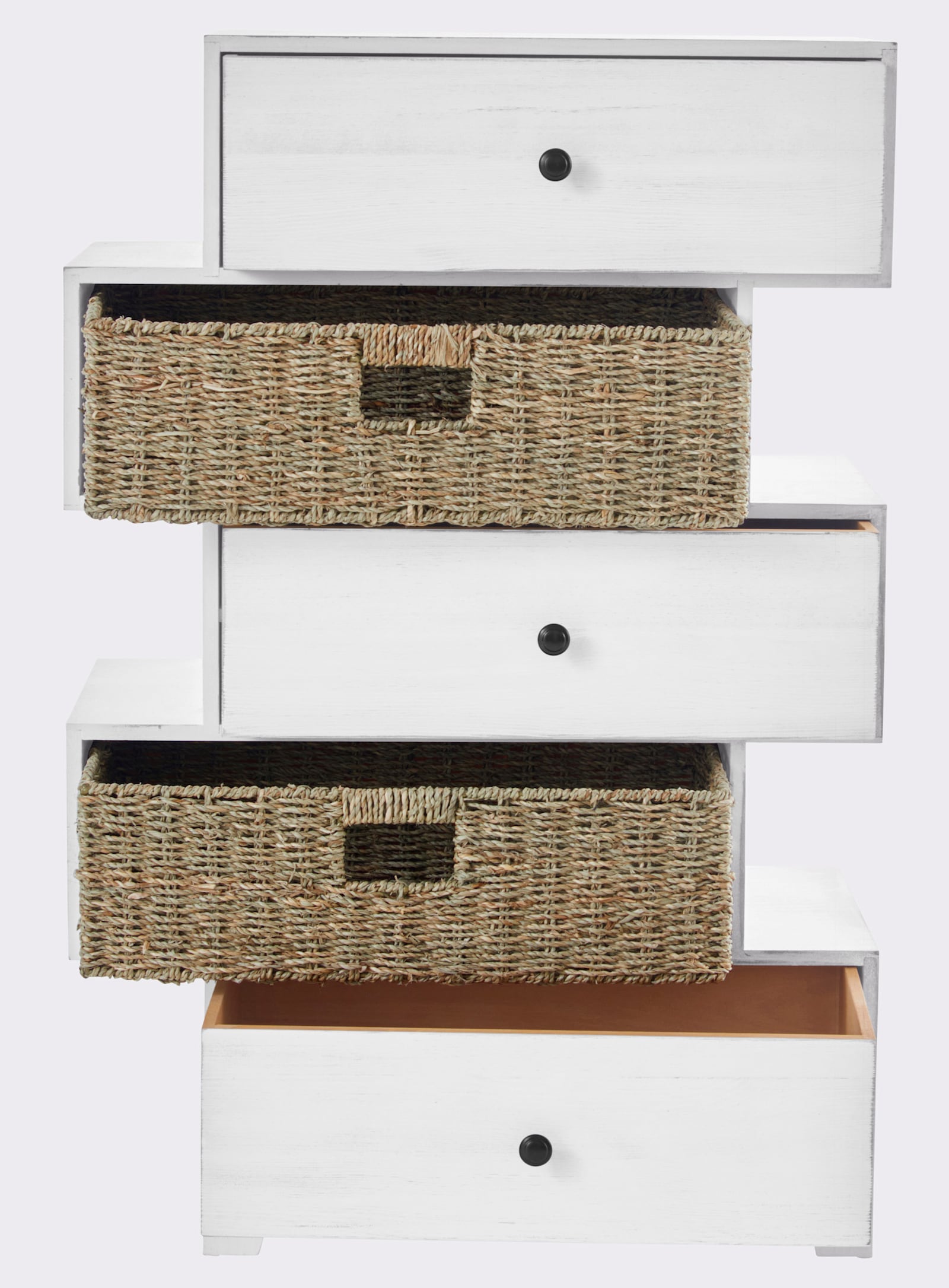 heine home Kommode - weiß-natur