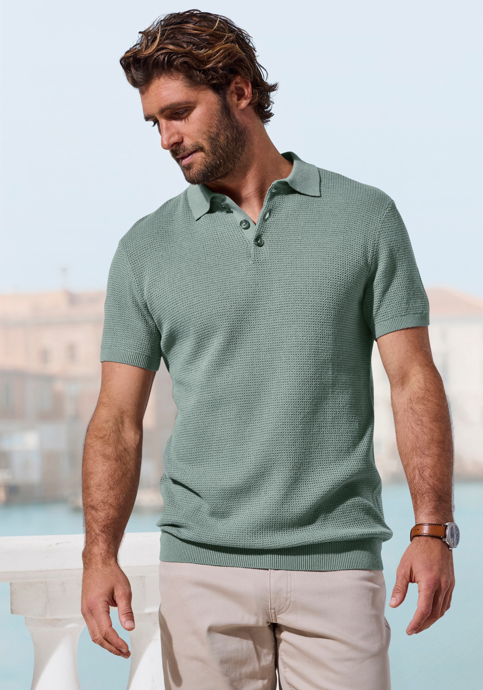 John Devin Poloshirt - salie