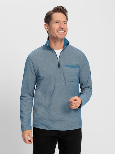 Marco Donati Langarmshirt - topas-meliert