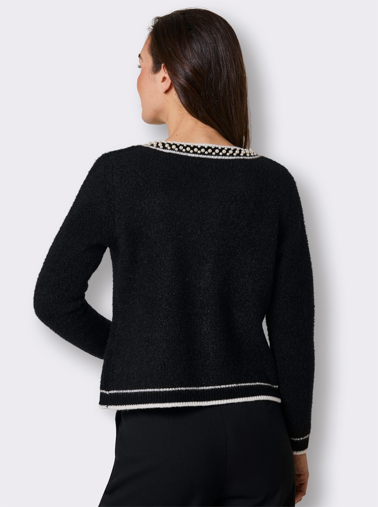 CREATION L PREMIUM Strickjacke - schwarz