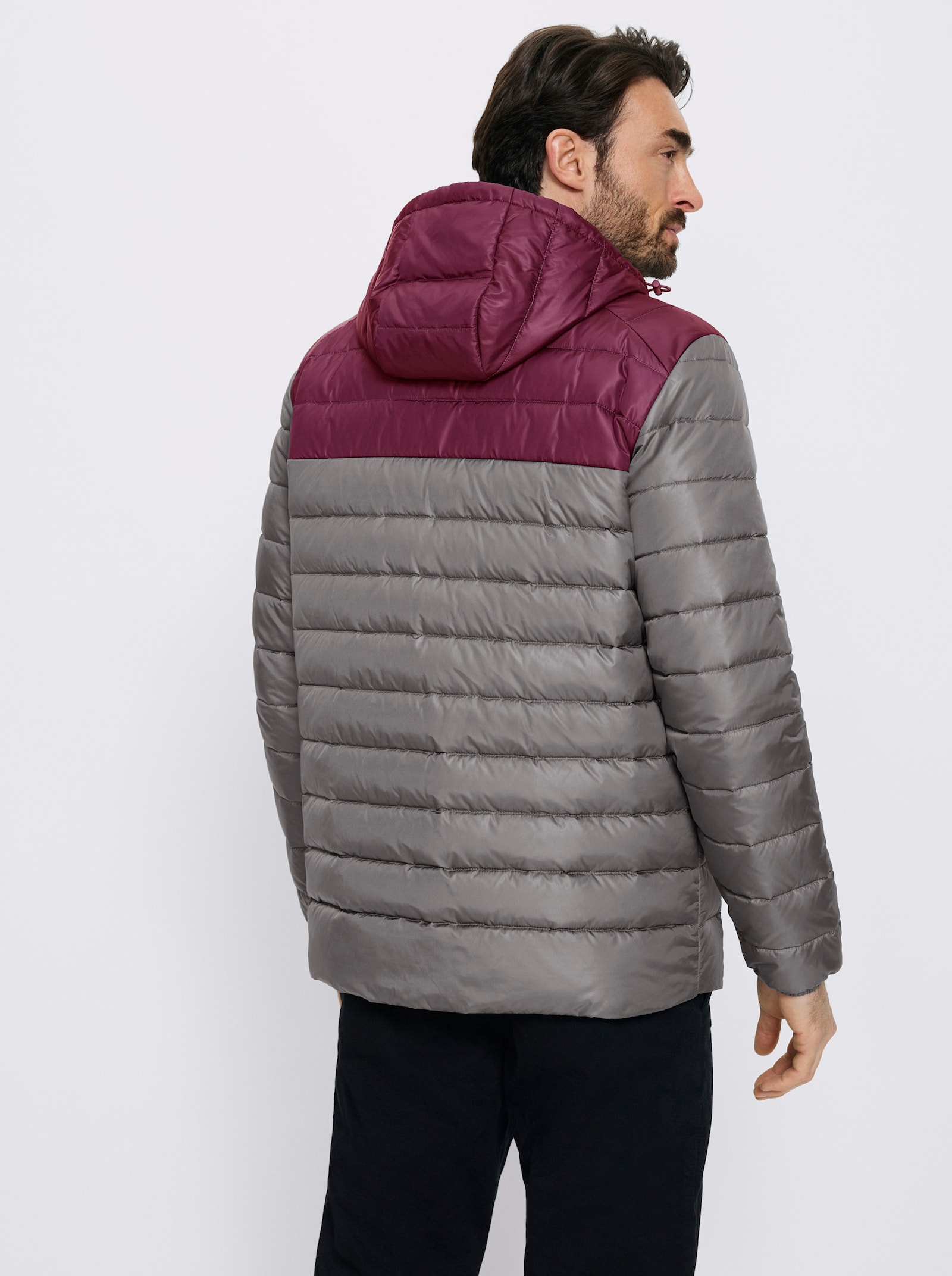 Catamaran Steppjacke - grau-bordeaux