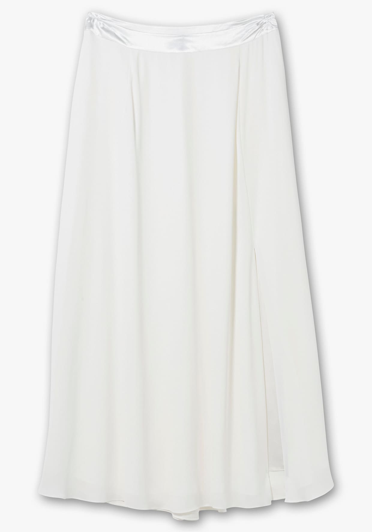 sheego A-Linien-Rock mit Seitenschlitz - offwhite