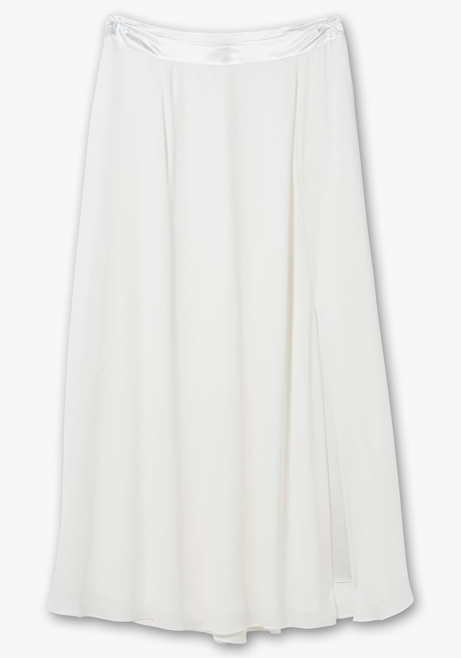 sheego A-Linien-Rock mit Seitenschlitz - offwhite