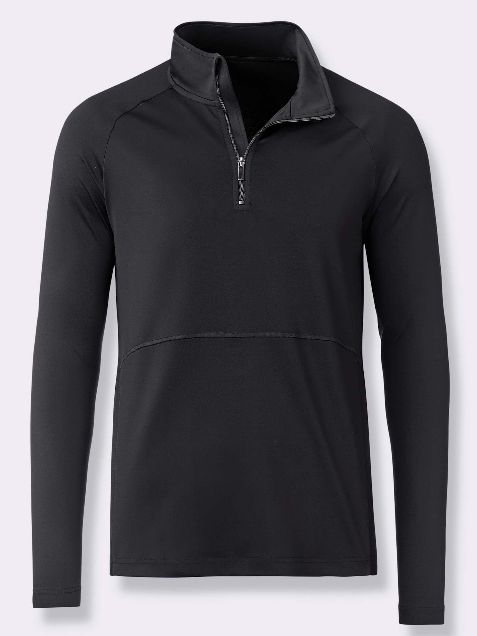 Catamaran Sports Funktionsshirt mit Reißverschluss - schwarz
