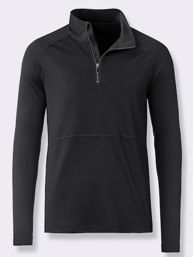 Catamaran Sports Funktionsshirt mit Reißverschluss - schwarz