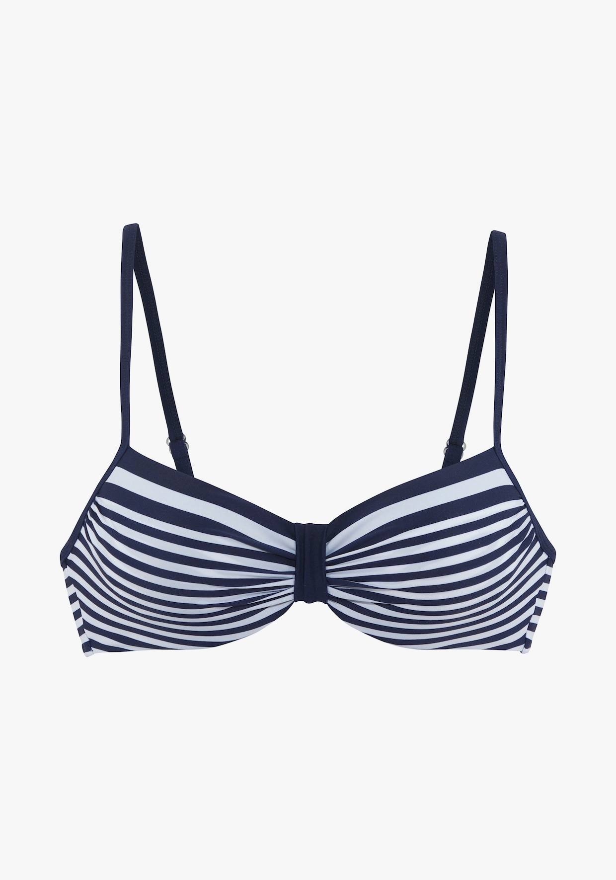 LASCANA Beugelbikinitop - marine/wit