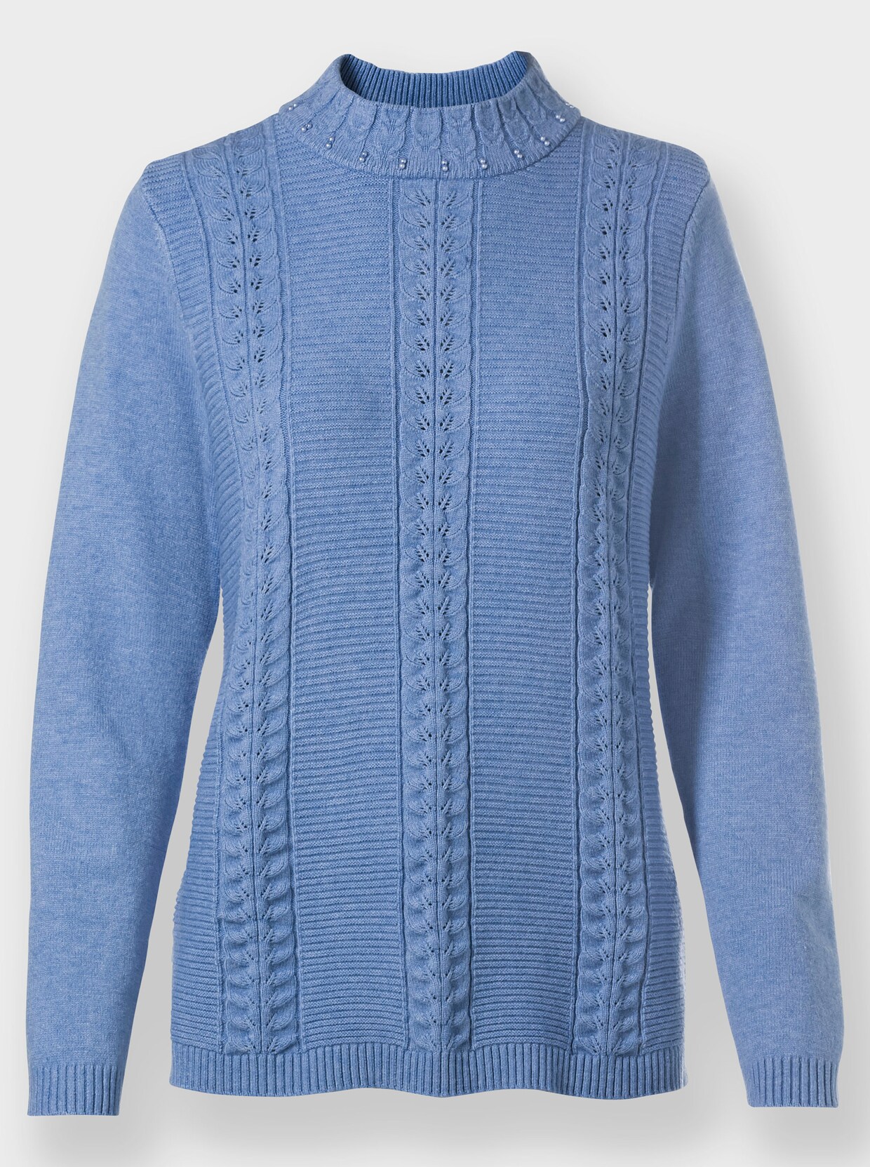 Pullover - bleu-meliert