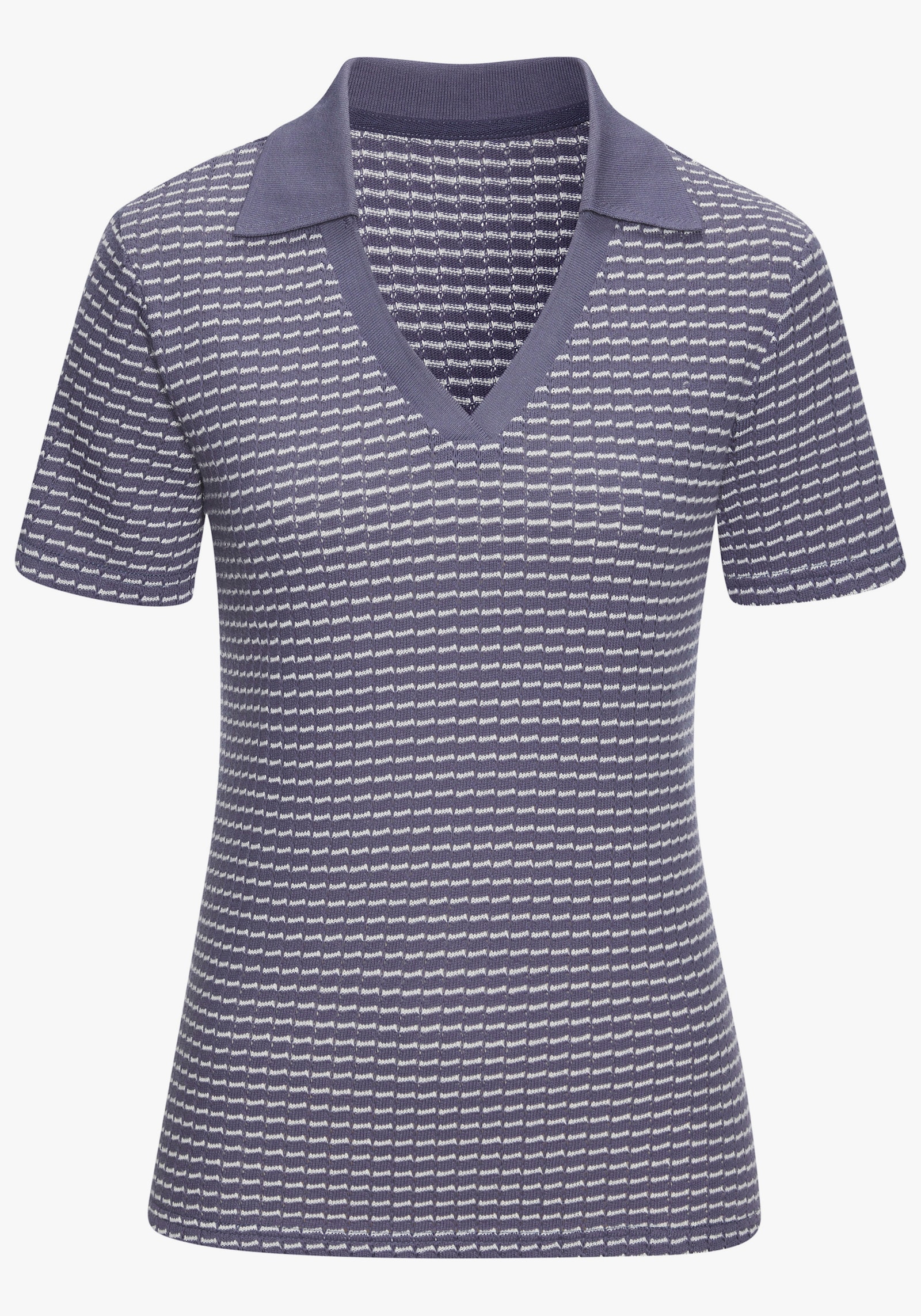 Vivance Poloshirt - blauw/crème