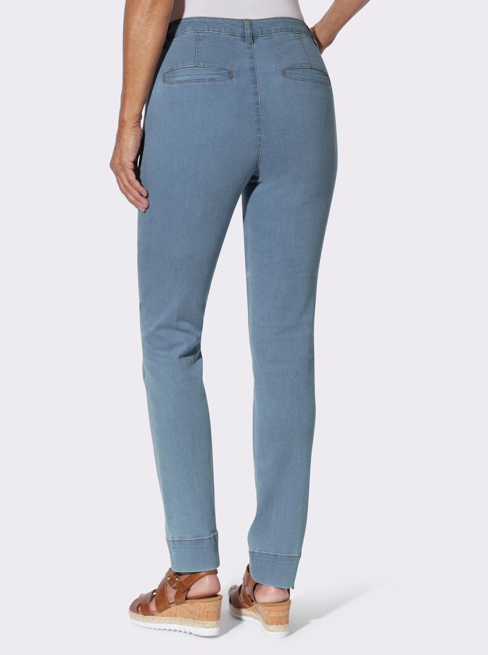 Chinohose in Denim-Qualität - blue-bleached