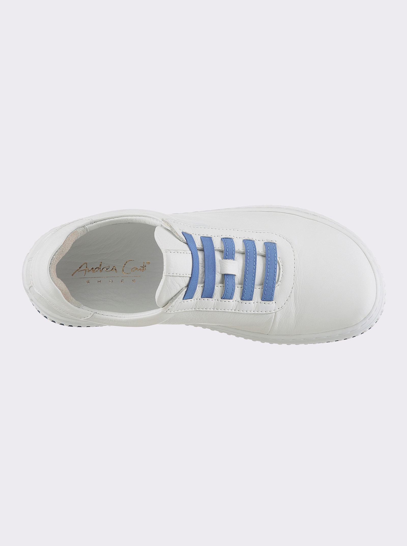 Andrea Conti Sneaker - wit/blauw