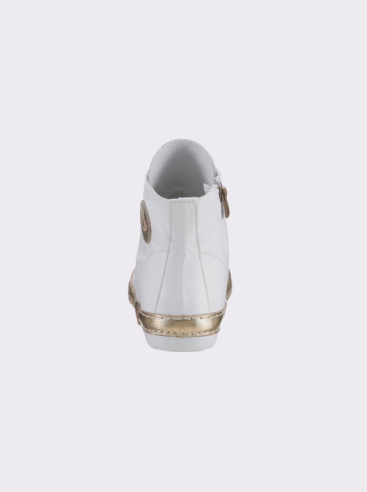 Andrea Conti Sneaker - weiss-goldfarben
