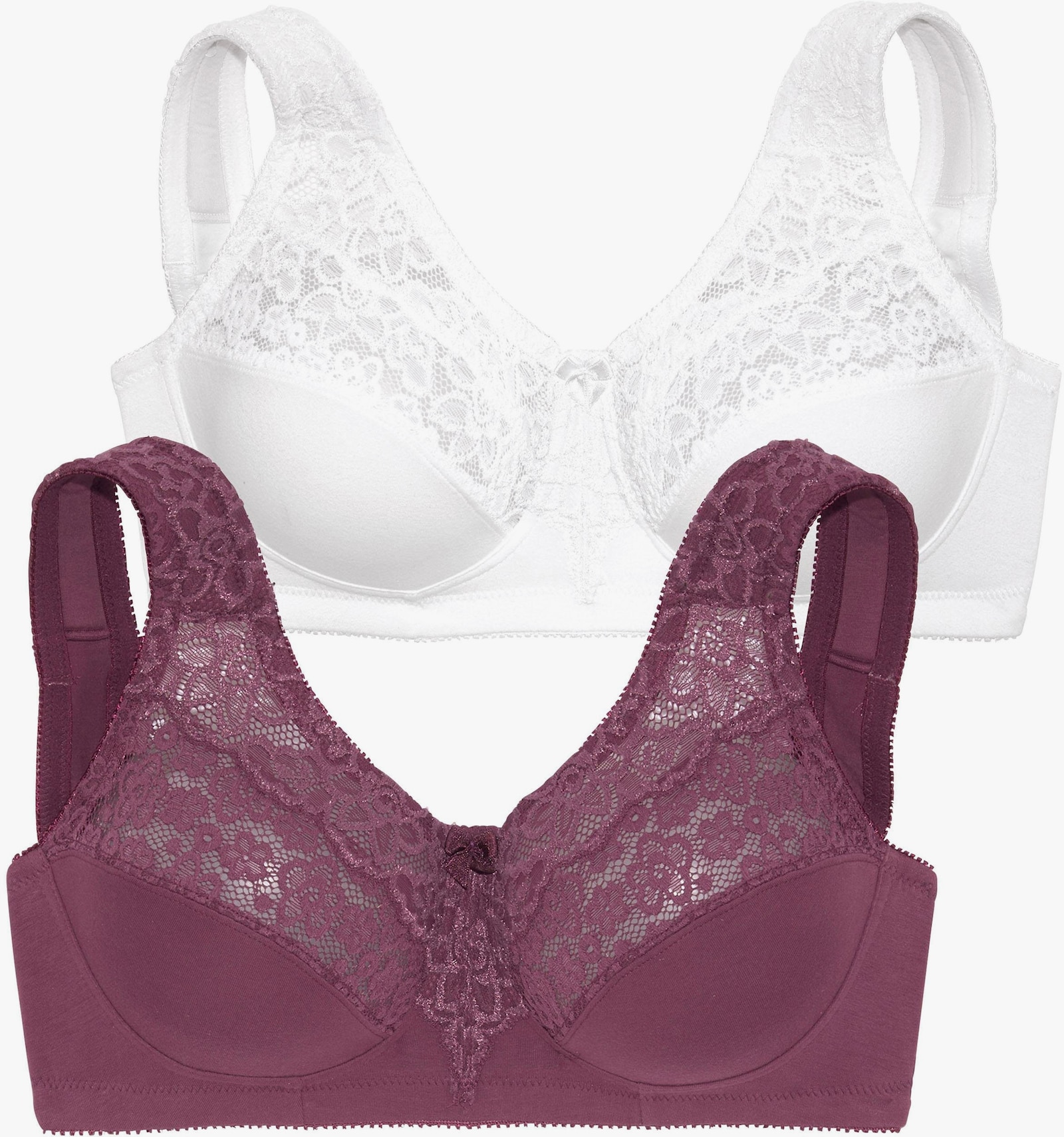 petite fleur Steunbeha - bordeaux+wit