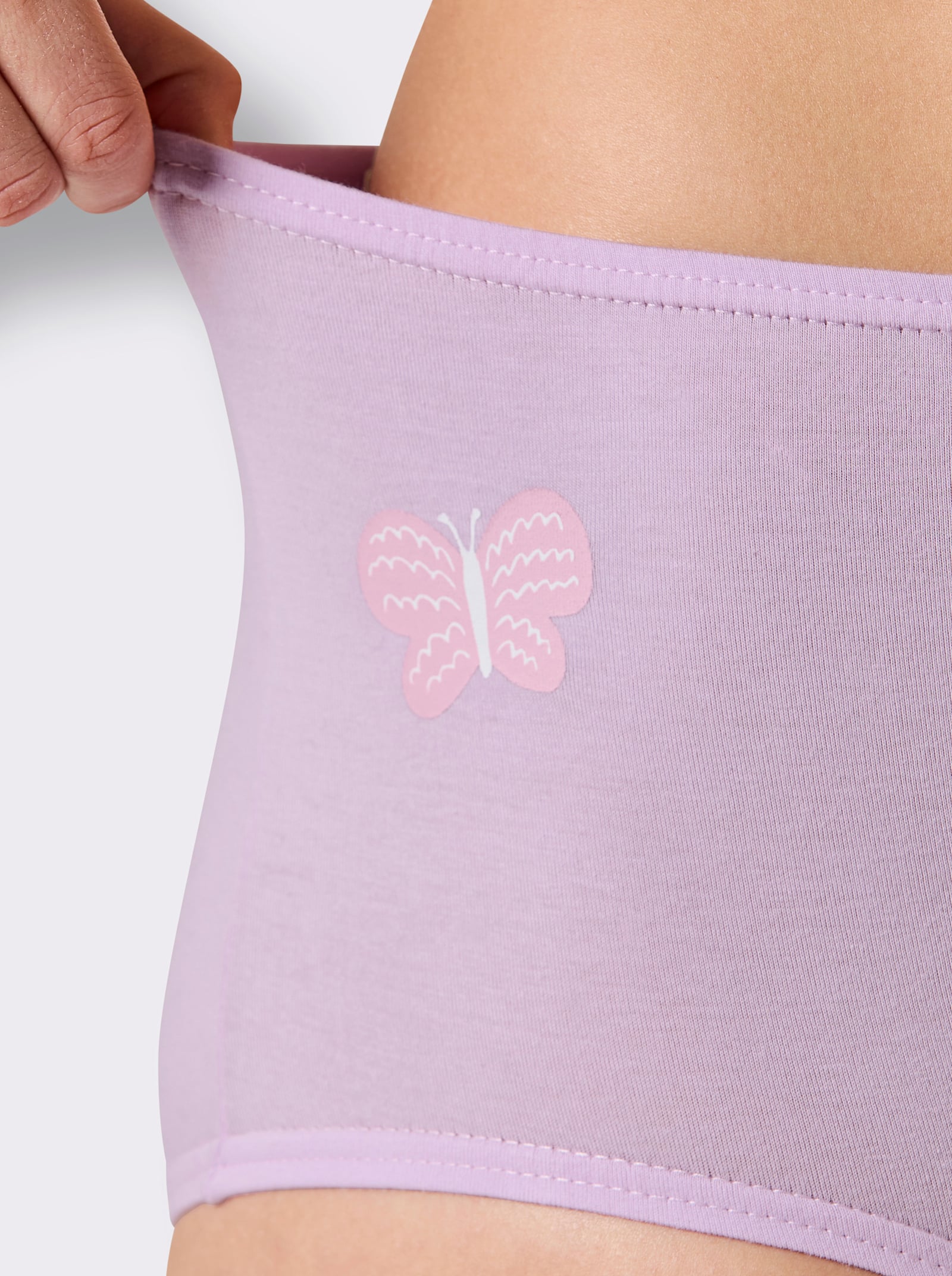 wäschepur Taillenslip - 2x rosé + 2x flieder + 2x eisblau