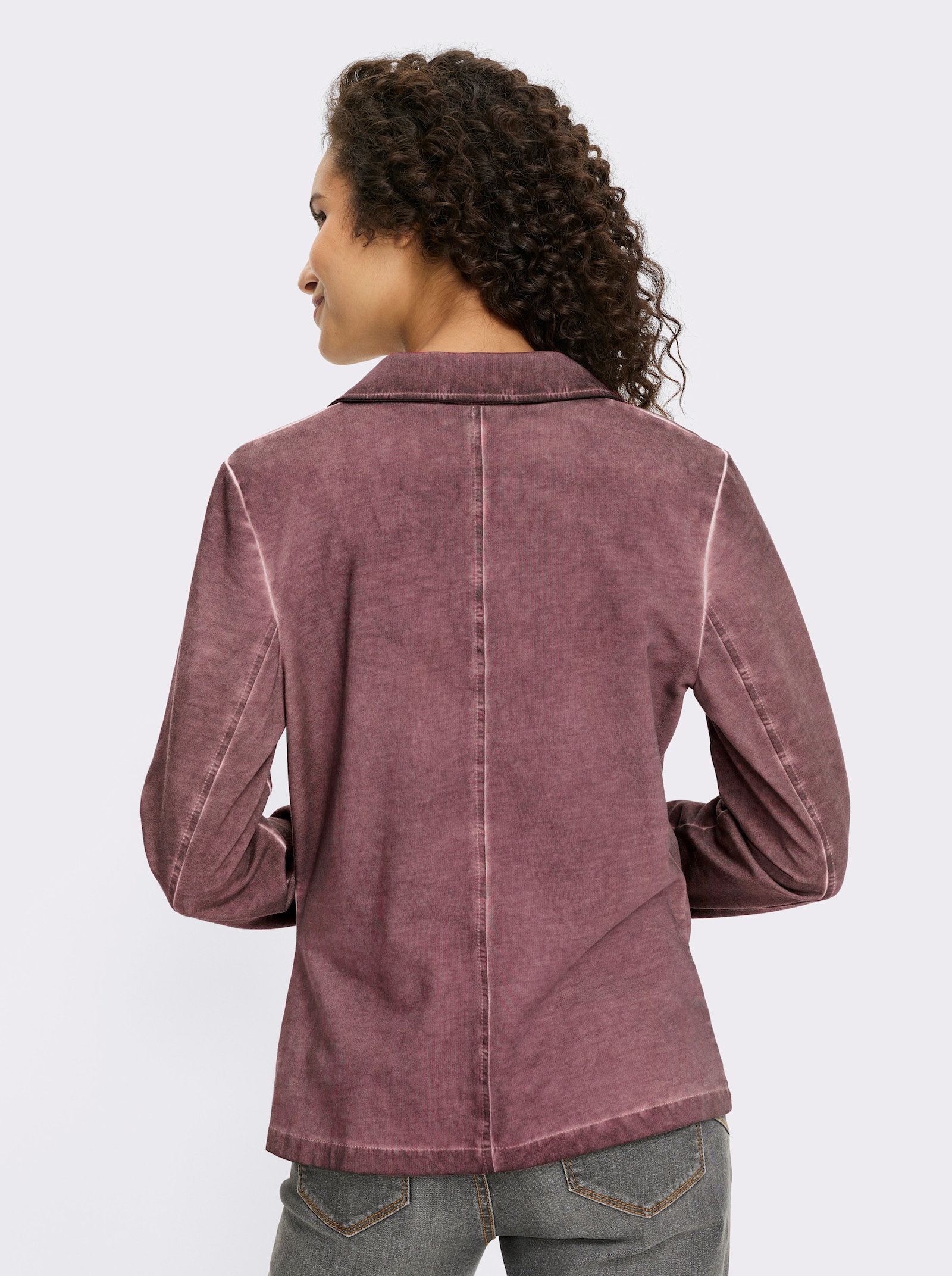 heine Sweatblazer mit Ziersteinen - bordeaux