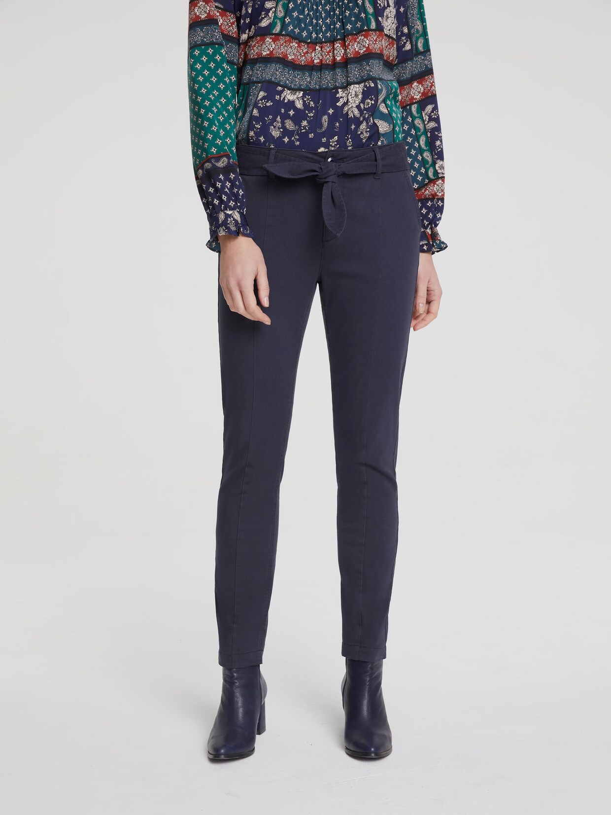 Linea Tesini Chino-Hose - dunkelblau