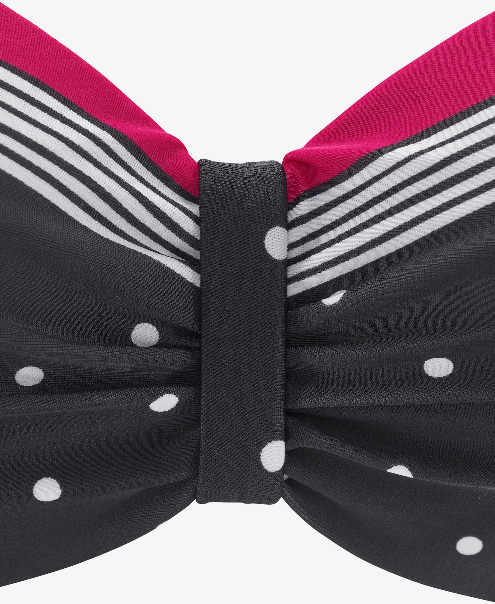 LASCANA Bandeau-Bikini-Top - schwarz-rot