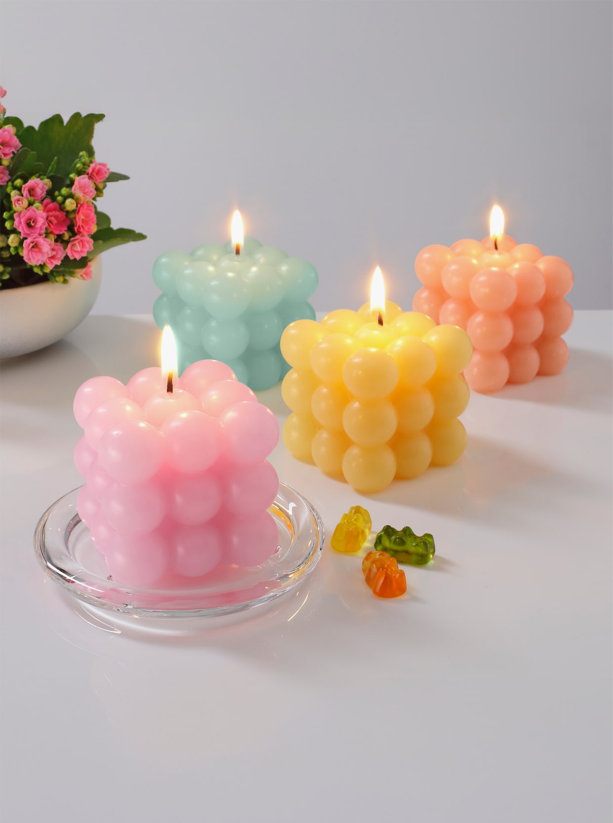 5tlg. Kerzenset - gelb