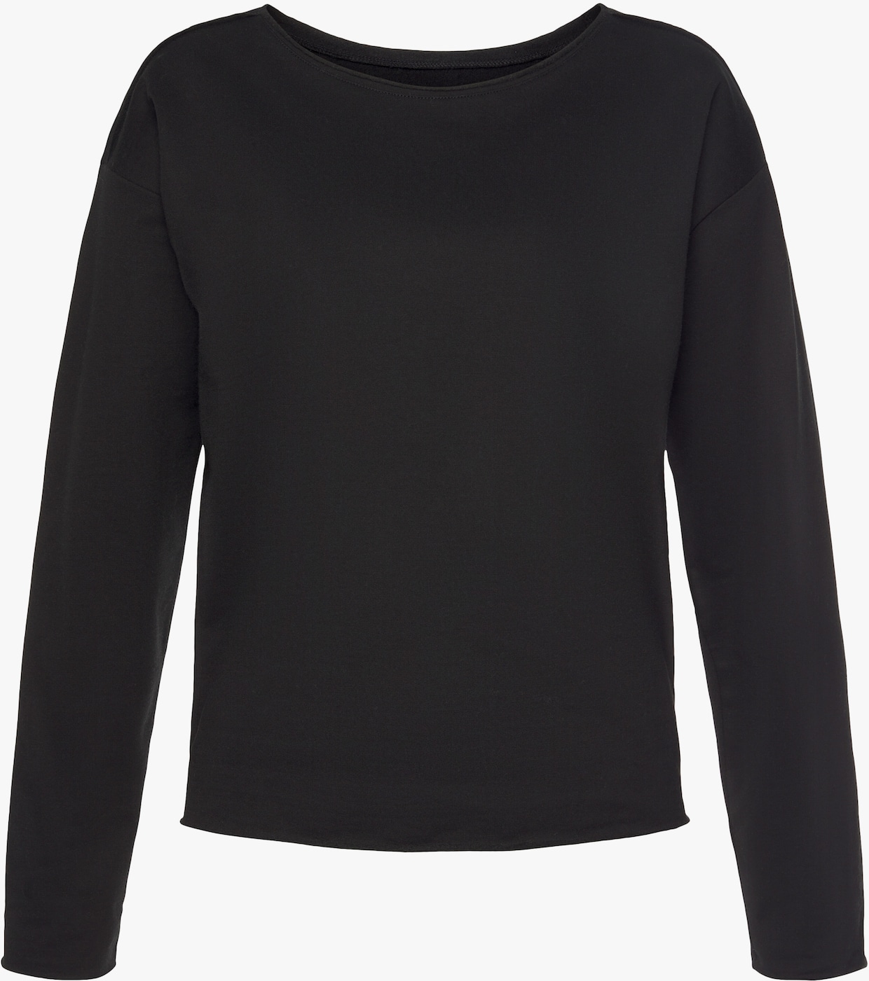 LASCANA Sweatshirt - schwarz