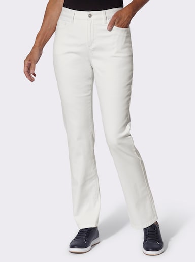 Jeans mit gerader Schnittführung - weiß