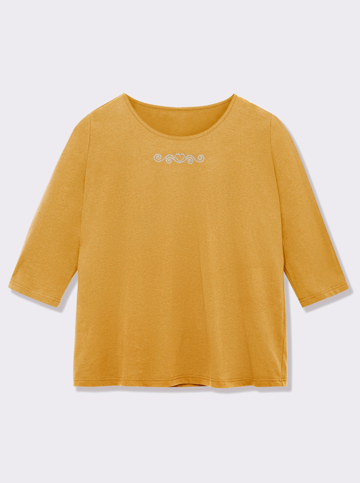 3/4-Arm-Shirt - ocker